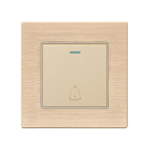 Aluminium Switch F71A-Doorbell switch-Gold